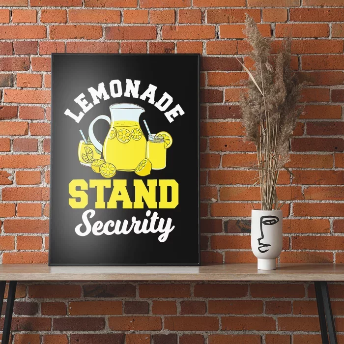 Lemonade Stand Security Lemon Juice Citrus Summer Drink Poster