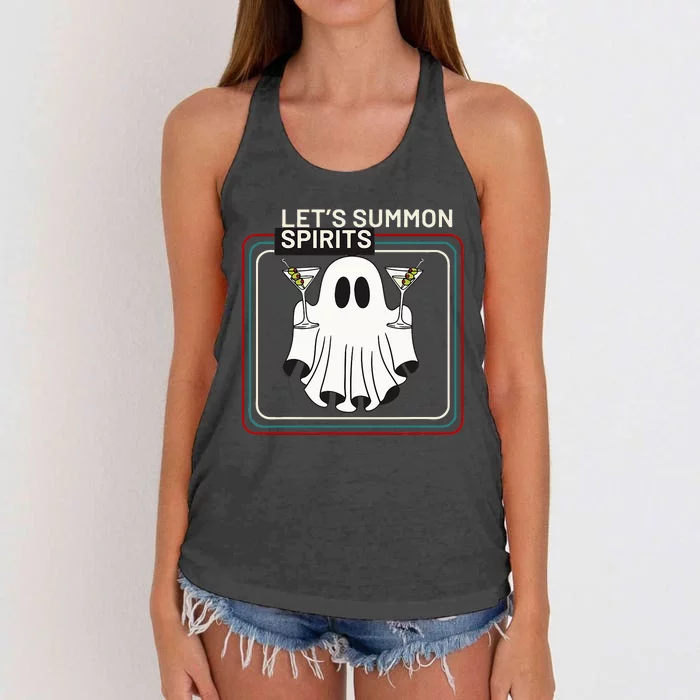 Let’S Summon Spirits Women's Knotted Racerback Tank