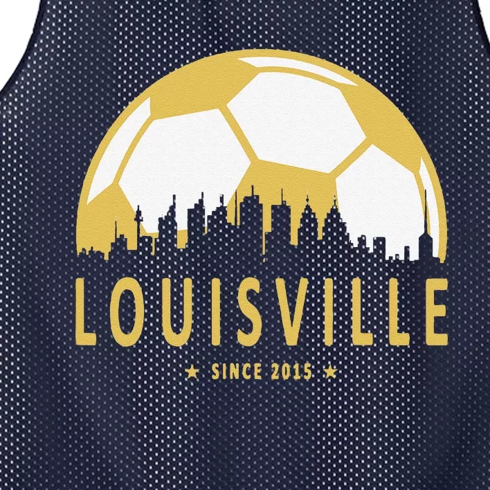 Louisville Soccer Since 2015 Gift Mesh Reversible Basketball Jersey Tank