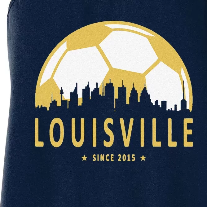 Louisville Soccer Since 2015 Gift Women's Racerback Tank