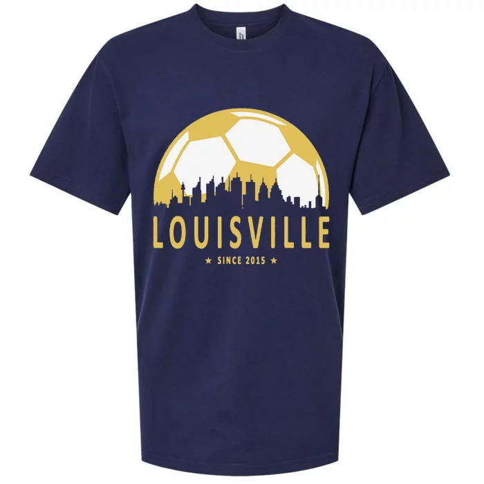 Louisville Soccer Since 2015 Gift Sueded Cloud Jersey T-Shirt