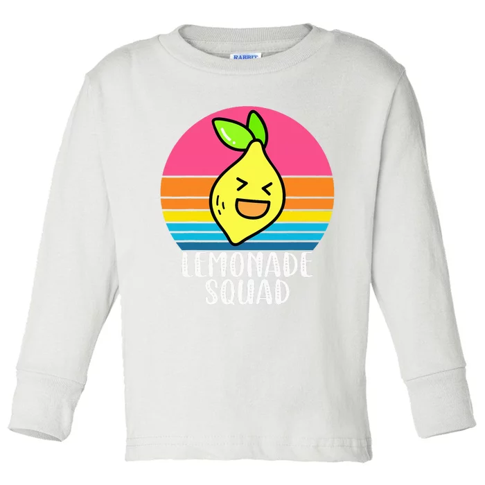 Lemonade Squad - Selling Lemonade - Lemon Stand CEO Toddler Long Sleeve Shirt