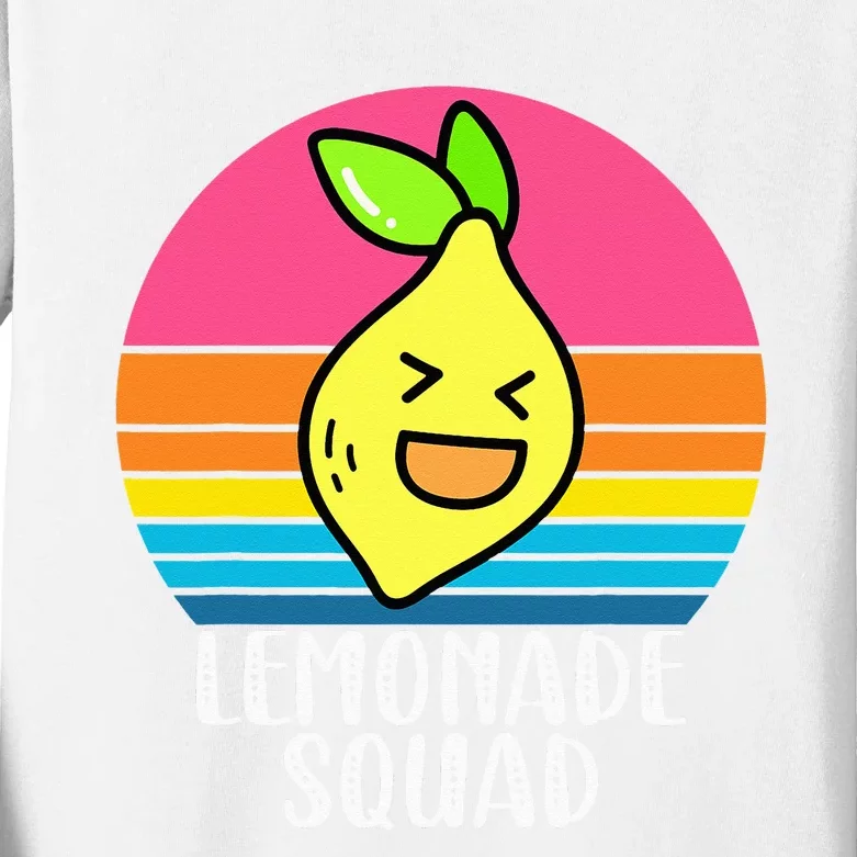 Lemonade Squad - Selling Lemonade - Lemon Stand CEO Kids Long Sleeve Shirt