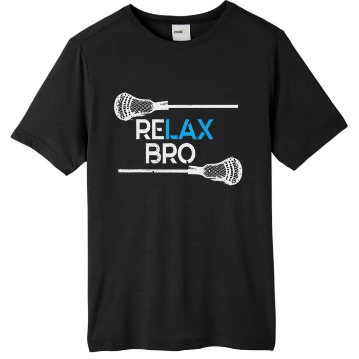 Lacrosse Sport Stick Funny Lax Player Love ChromaSoft Performance T-Shirt