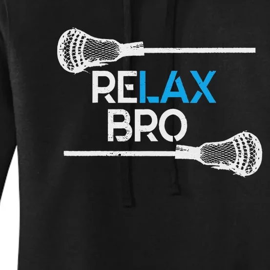 Lacrosse Sport Stick Funny Lax Player Love Women's Pullover Hoodie