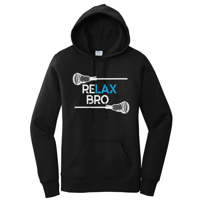 Lacrosse Sport Stick Funny Lax Player Love Women's Pullover Hoodie