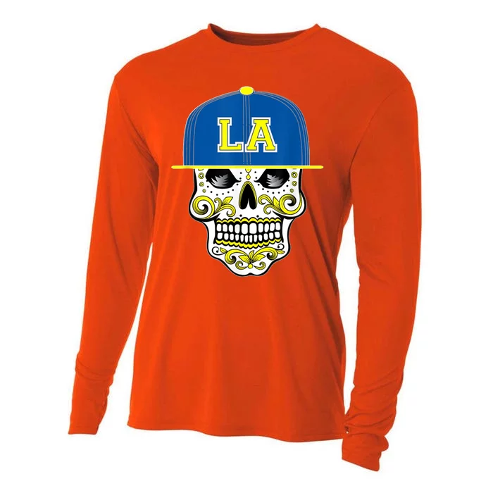 LA Sugar Skull Cooling Performance Long Sleeve Crew