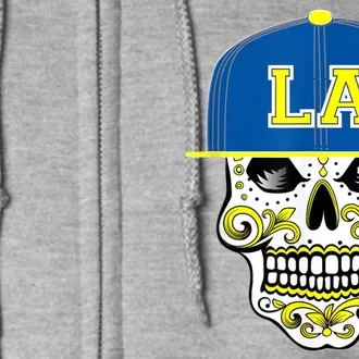 LA Sugar Skull Full Zip Hoodie