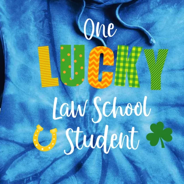 Law School Student St Patrick's Day Irish Shamrock Lawyer Funny Gift Tie Dye Hoodie