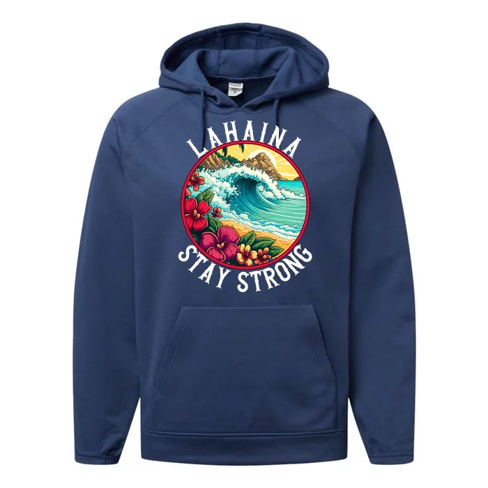 Lahaina Stay Strong Lahaina Fires Maui Strong Support Hawaii Hawaii Fires Performance Fleece Hoodie