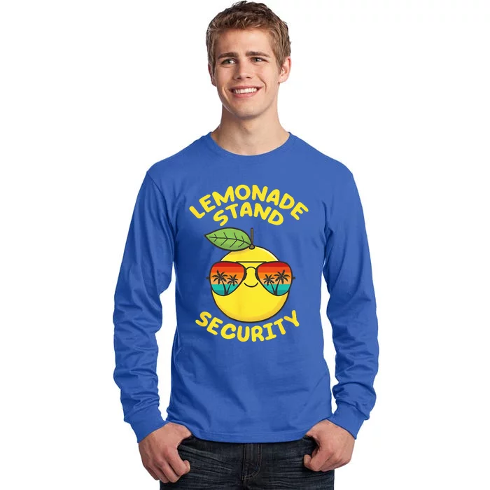 Lemonade Stand Security Cute Lemon Summer Sunglasses Citrus Tall Long Sleeve T-Shirt