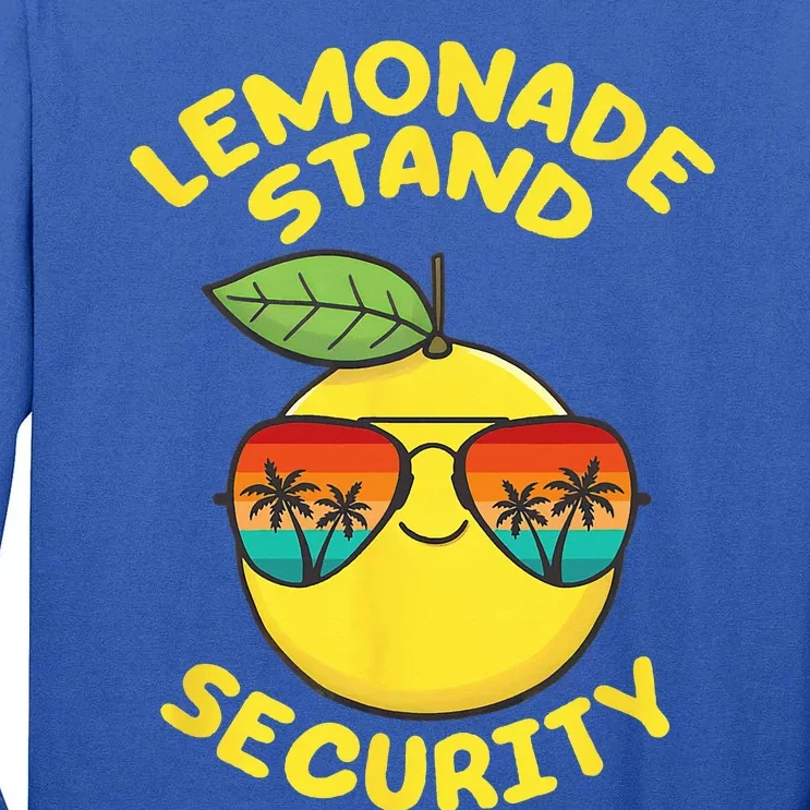 Lemonade Stand Security Cute Lemon Summer Sunglasses Citrus Tall Long Sleeve T-Shirt