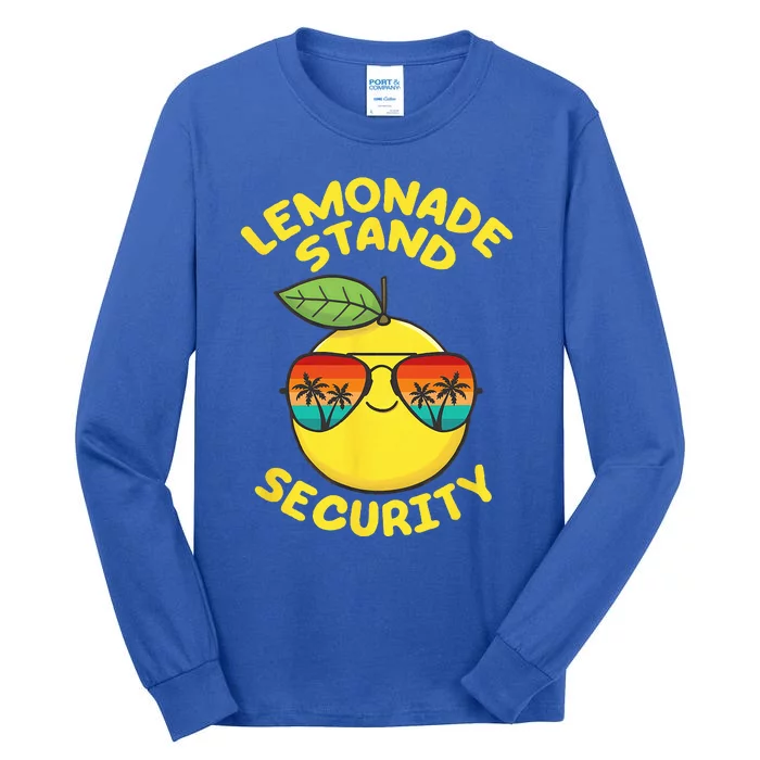 Lemonade Stand Security Cute Lemon Summer Sunglasses Citrus Tall Long Sleeve T-Shirt