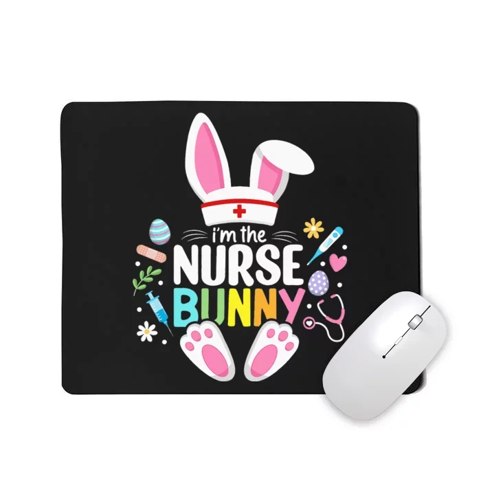 Love Stethoscope Scrub Life Nurse Bunny Easter Day Mousepad