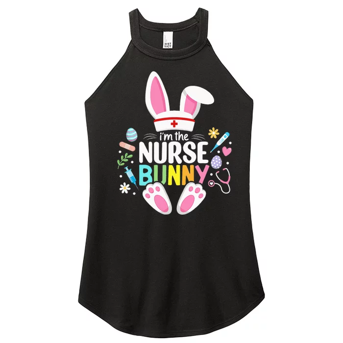 Love Stethoscope Scrub Life Nurse Bunny Easter Day Women’s Perfect Tri Rocker Tank