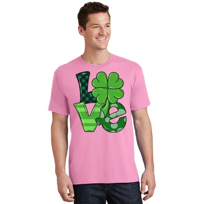 Love Shamrock St Patricks Day T-Shirt