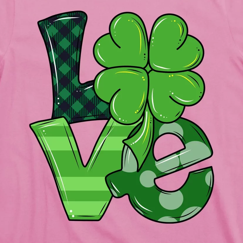 Love Shamrock St Patricks Day T-Shirt