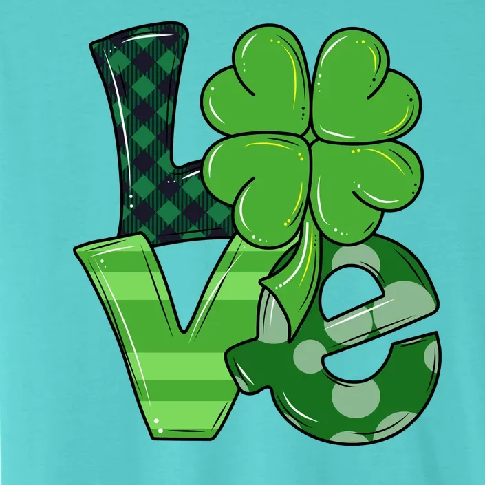 Love Shamrock St Patricks Day ChromaSoft Performance T-Shirt