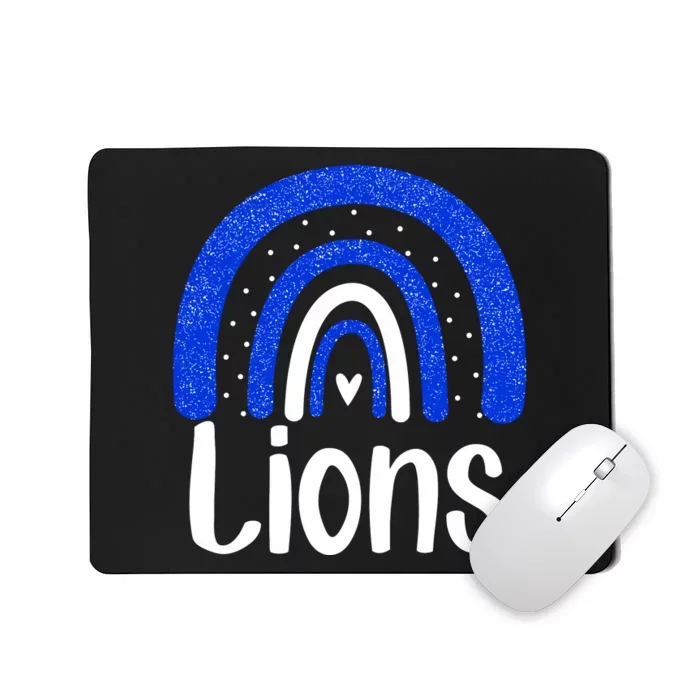 Lions School Sports Fan Team Spirit Mousepad