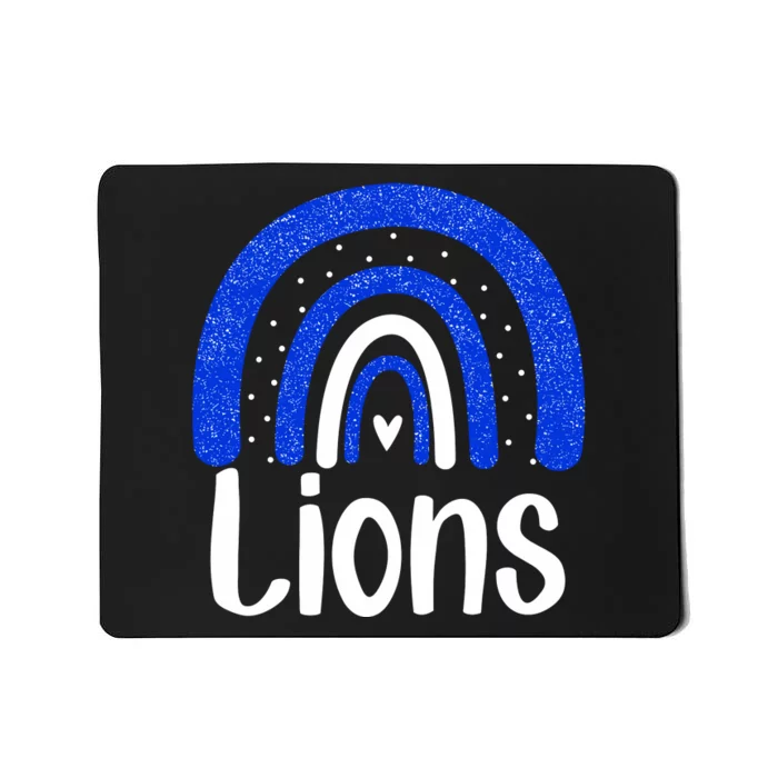 Lions School Sports Fan Team Spirit Mousepad