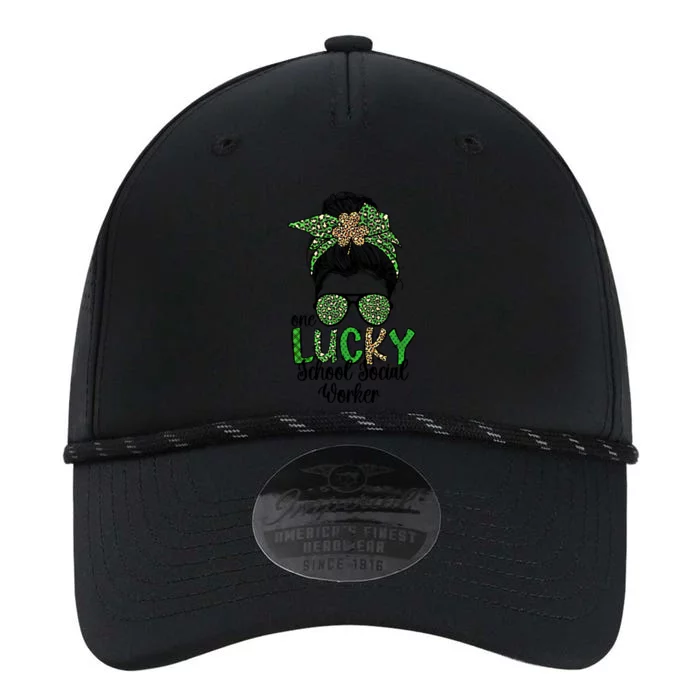 Lucky School Social Worker St Patrick's Day Social Worker Gift Performance The Dyno Cap