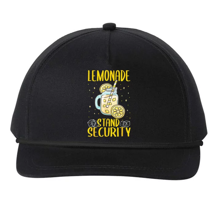 Lemonade Stand Security Lemon Juice Snapback Five-Panel Rope Hat