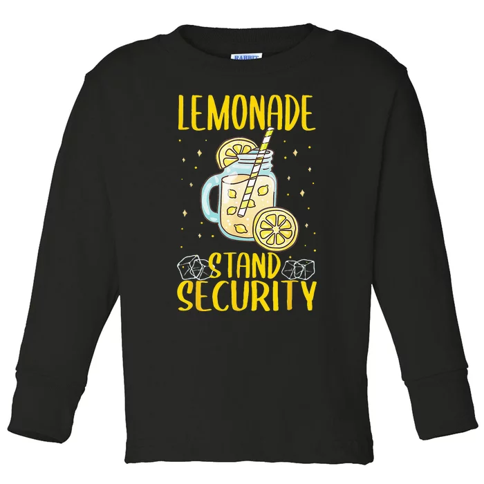 Lemonade Stand Security Lemon Juice Toddler Long Sleeve Shirt