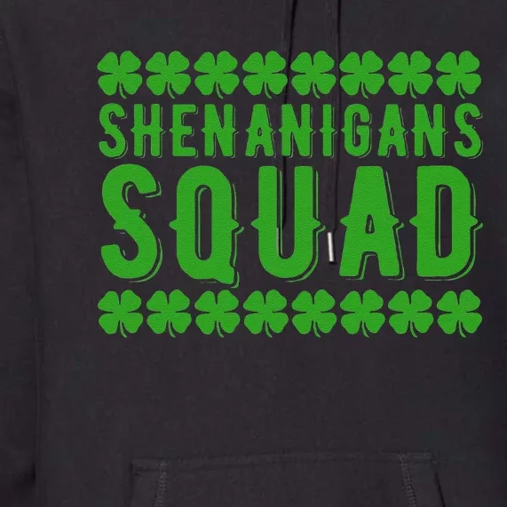 Leprechaun Shenanigans Squad st patrick green Gnomes Premium Hoodie