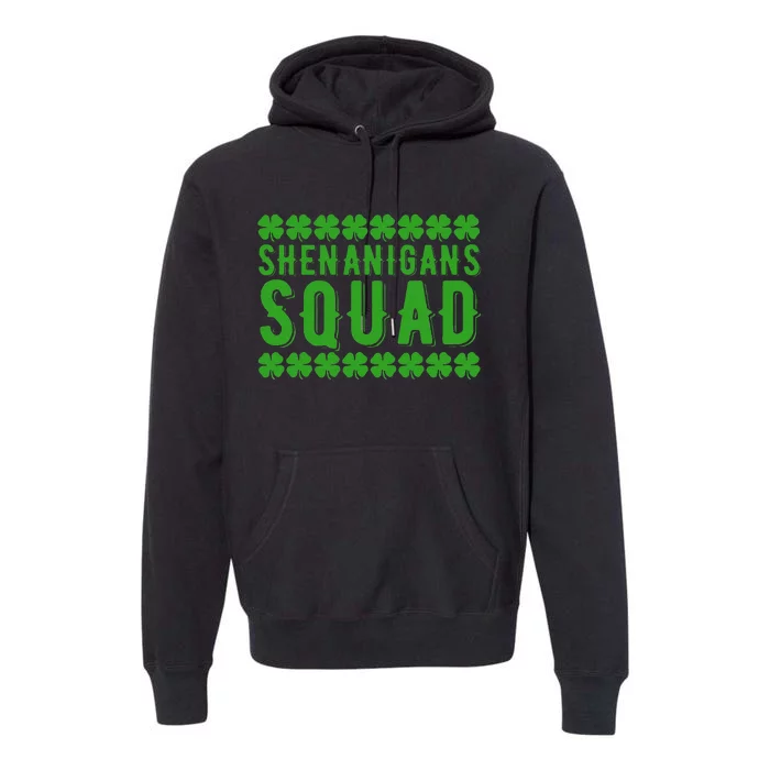 Leprechaun Shenanigans Squad st patrick green Gnomes Premium Hoodie