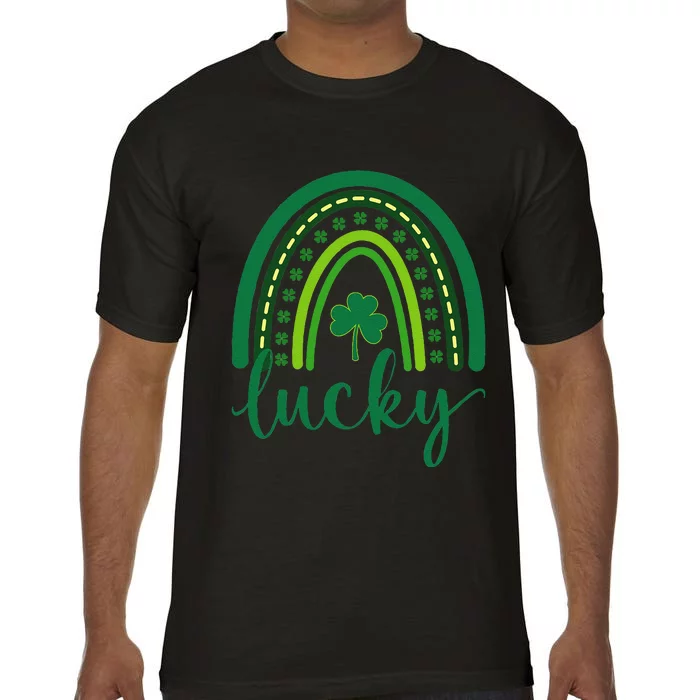 Lucky Shamrock St. Patrick's Day Saint Paddy's Rainbow Irish Comfort Colors T-Shirt