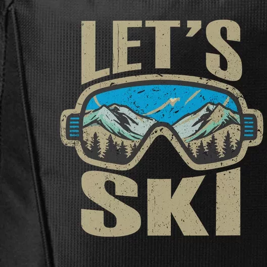 Lets Ski Ski Trip City Backpack