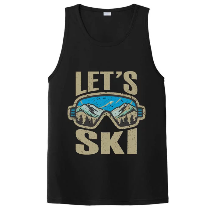 Lets Ski Ski Trip Performance Tank