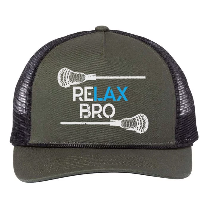 Lacrosse Sport Stick Funny Lax Player Love Perfect Gift Idea Retro Rope Trucker Hat Cap