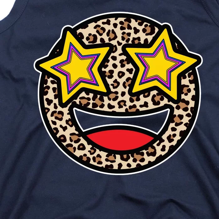 Leopard Star Smiley Face Cute Tank Top