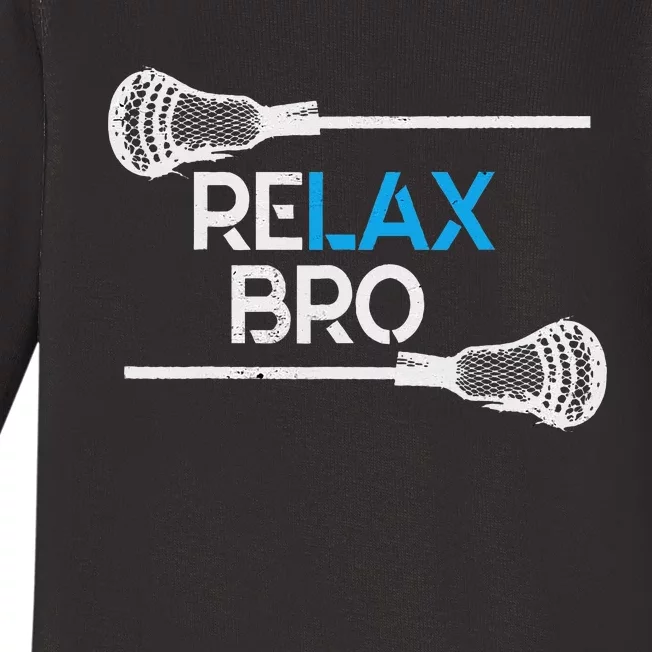 Lacrosse Sport Stick Funny Lax Player Love Perfect Gift Idea Baby Long Sleeve Bodysuit