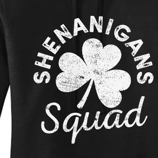 Leopard Shenanigan Squad st patrick green saint irish Women's Pullover Hoodie