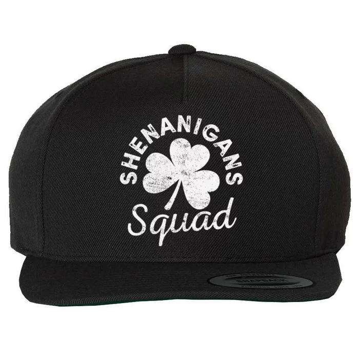 Leopard Shenanigan Squad st patrick green saint irish Wool Snapback Cap