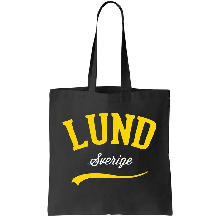 Lund Sweden Sverige Vintage Athletic Retro Sports Style Tote Bag