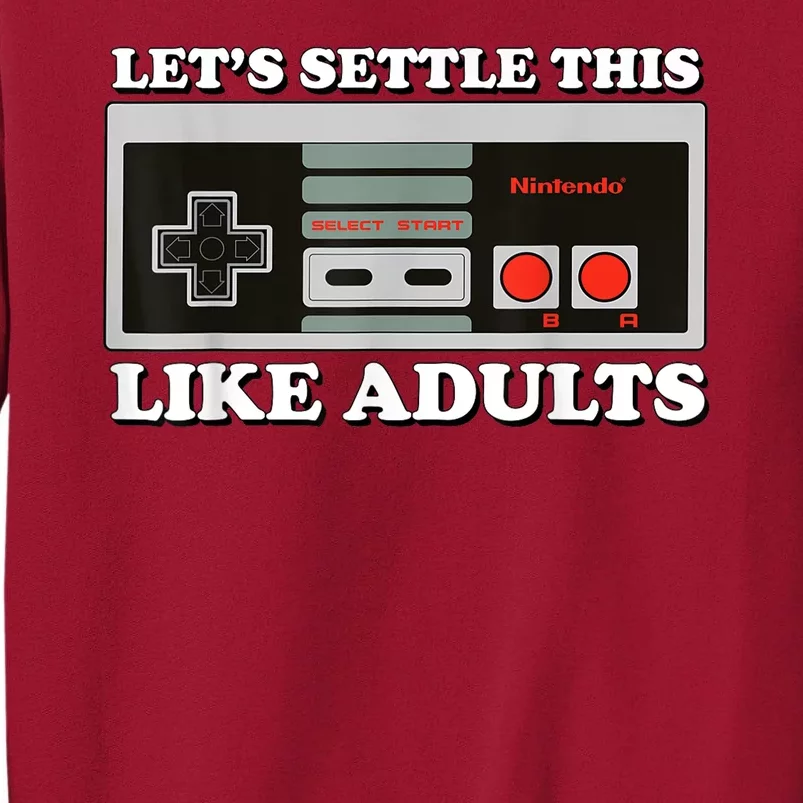 Lets Settle This Like Adults Tall Sweatshirt