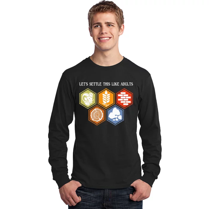 LetS Settle This Like Adults Tabletop Game Board Gaming Long Sleeve Shirt