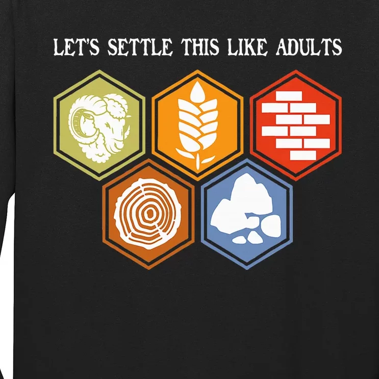 LetS Settle This Like Adults Tabletop Game Board Gaming Long Sleeve Shirt