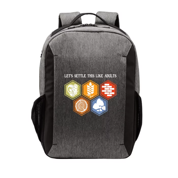 LetS Settle This Like Adults Tabletop Game Board Gaming Vector Backpack