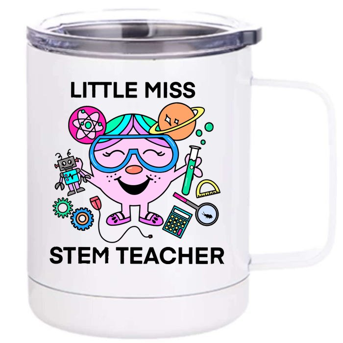 Lm Stem Teacher Front & Back 12oz Stainless Steel Tumbler Cup