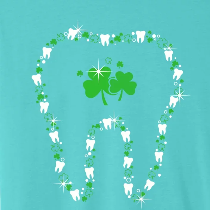 Lucky Shamrock Teeth Dental Hygiene Dentist St Patrick Day Gift ChromaSoft Performance T-Shirt