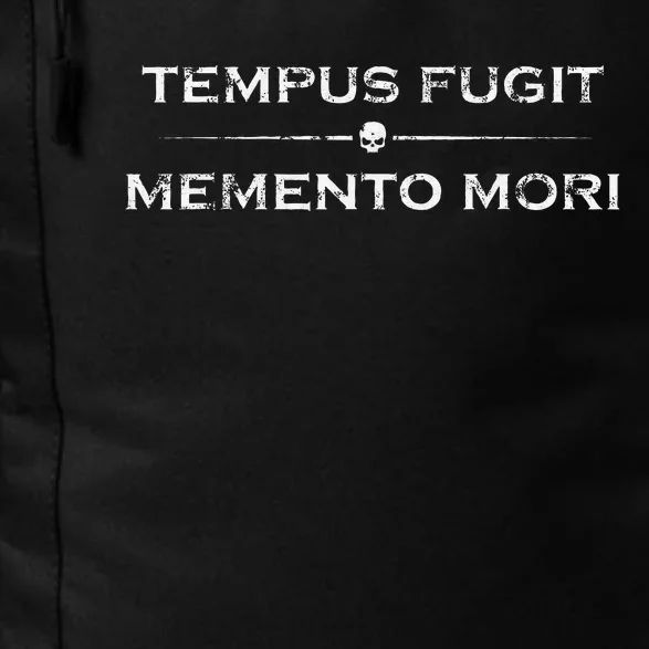 Latin Saying Tempus Fugit Memento Mori Daily Commute Backpack