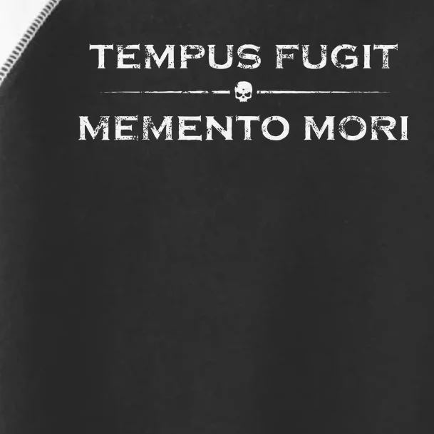 Latin Saying Tempus Fugit Memento Mori Toddler Fine Jersey T-Shirt