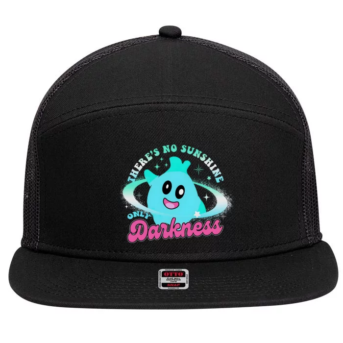 Luma Star ThereS No Sunshine Only Darkness 7 Panel Mesh Trucker Snapback Hat