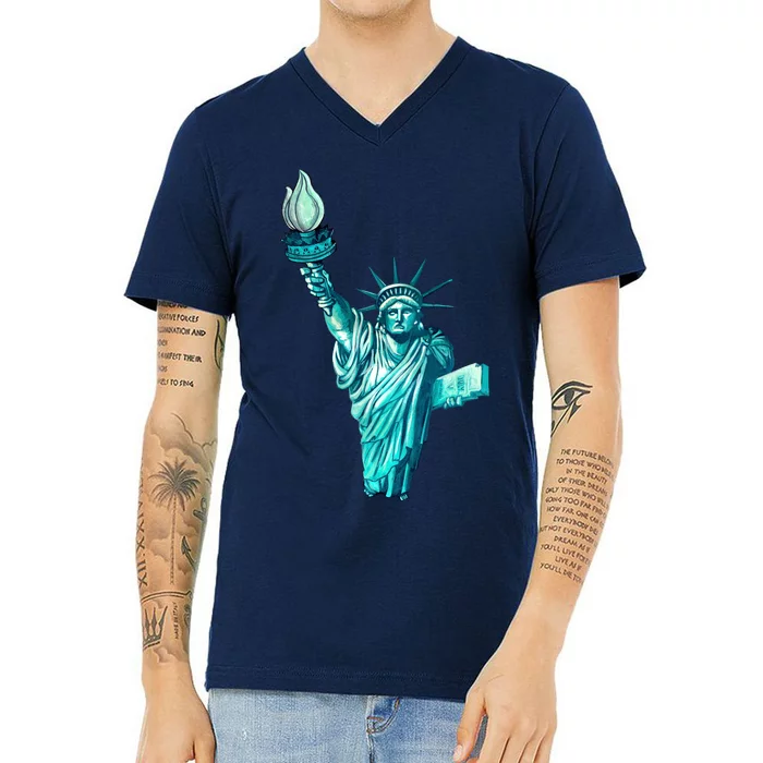 Liberty Standing Tall V-Neck T-Shirt