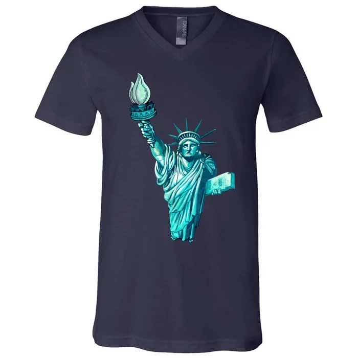 Liberty Standing Tall V-Neck T-Shirt