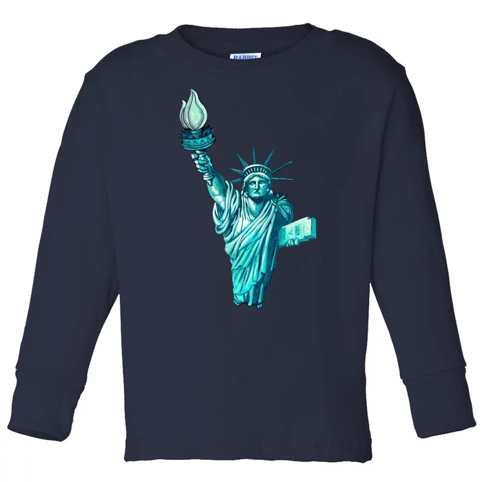 Liberty Standing Tall Toddler Long Sleeve Shirt